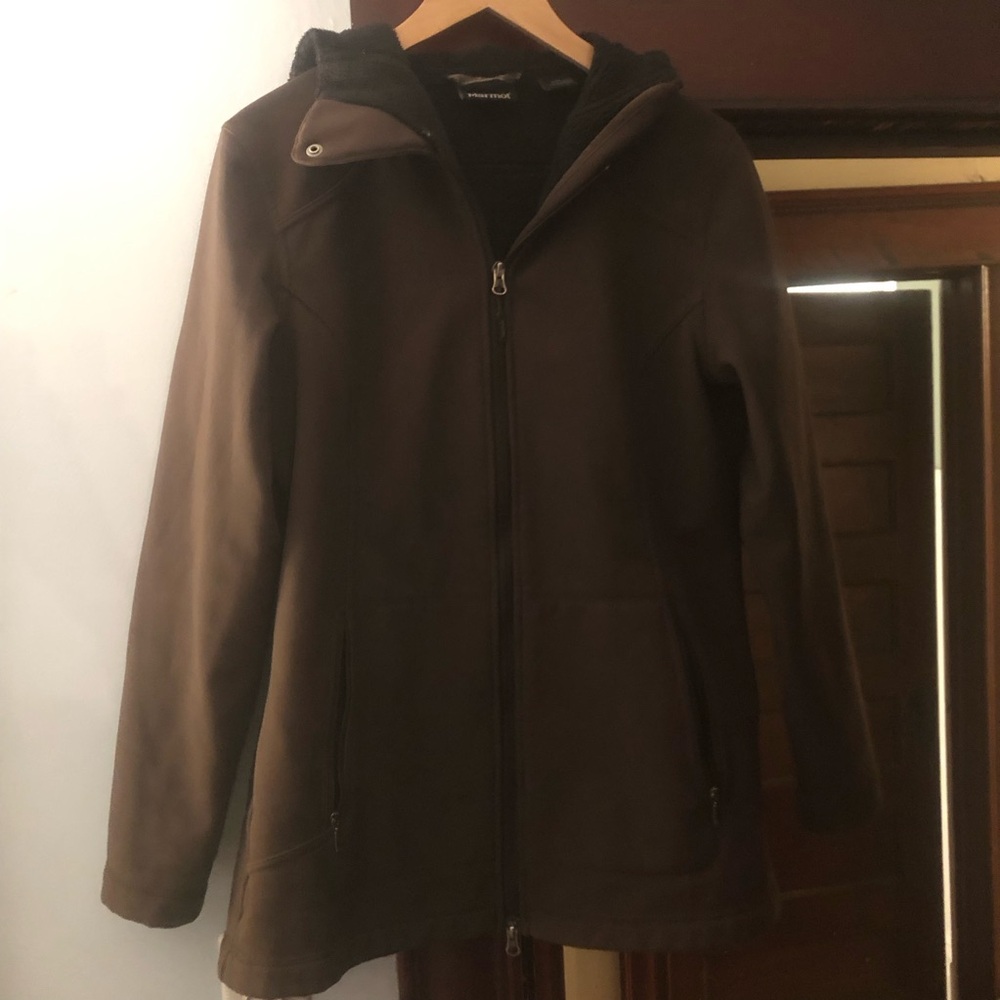 Marmot Brown Hooded Jacket - Brand: